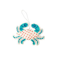 Crab Shaped Beaded Hanging Ornament Rice DK